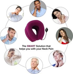 Easy-to-Use Inflatable Neck Stretcher for Effective Spine Alignment & Relaxation