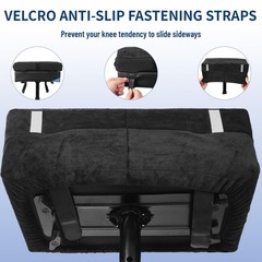 HuCPAPxi Knee Scooter Pad Cover with 2“ Removable Highly Resilient Black