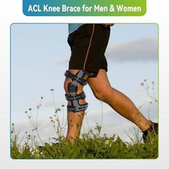 Komzer ACL Knee Brace XXL Right – Hinged ROM Orthosis for Ligament Injuries NEW