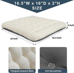 Comfort-Enhancing Jacquard Cushion with Anti-Skid Design – 16.5×15.7 inches