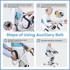 Electric Patient Lift, Portable Transfer Chair Lift Aid for Disabled NEW