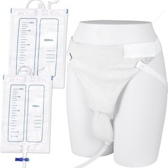 Wearable Urinal Bag Reusable Silicone External Urine Catheter Collector Elderly