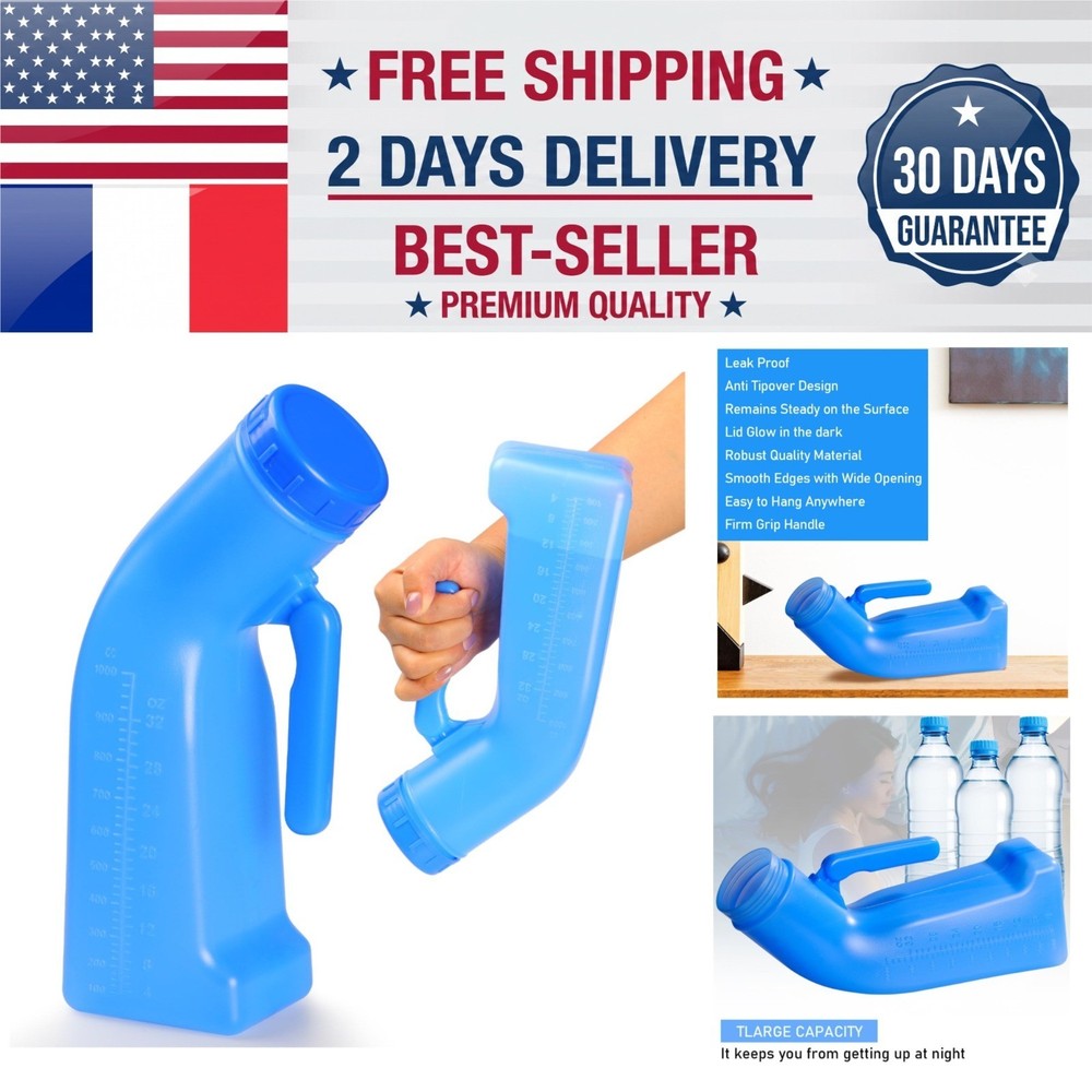 LAOJU Portable Urinal Bottle 1200ml for Men – Durable & Convenient