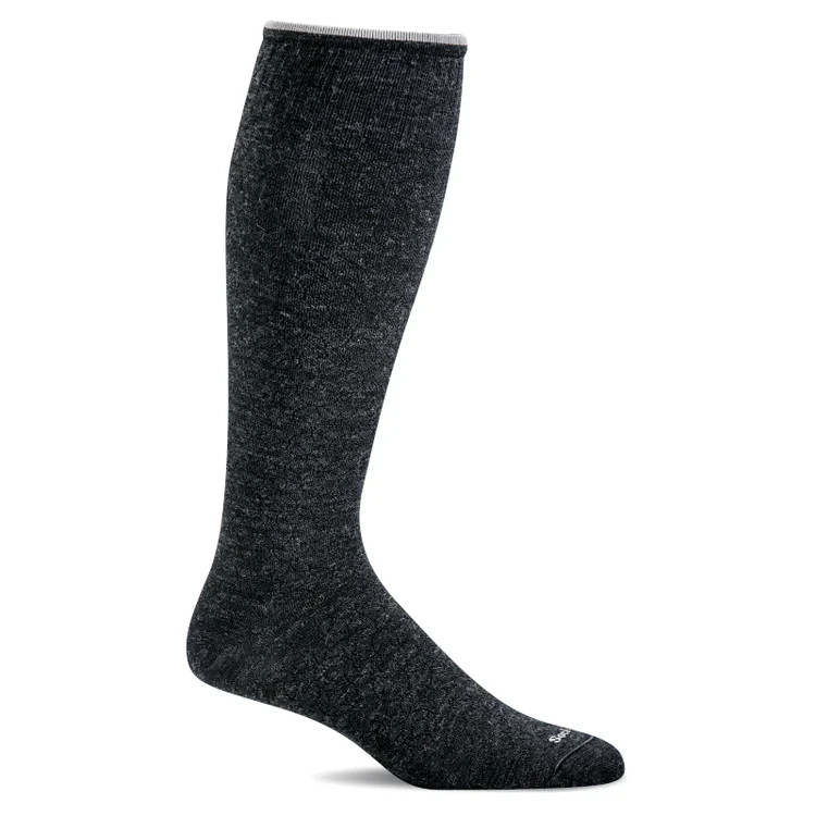 Sockwell Women’s Featherweight Fancy Moderate Graduated Compression Sock Blk M-L