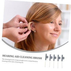 5pcs Convenient Hearing-aid Maintenance Tube Brush Cleaners for Hearing-aid S…