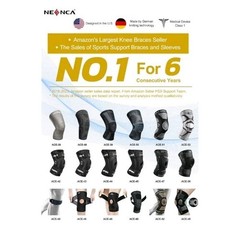NEENCA Professional Knee Brace, Adjustable Hinged, with Removable Side…