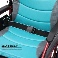 [FDA APPROVED]Lightweight Foldable Transport Wheelchair w/Handbrakes & Footrest