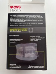 CVS Health Compression Moderate Support Adjustable Back Brace