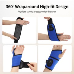 USB Electric Heated Wrist Massage Vibration Relaxation Pain Relief Health Brace