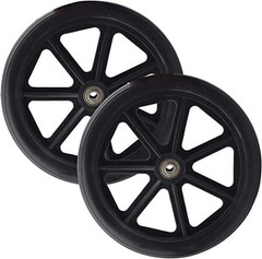 2Pcs Wheels Replacement for Wheelchairs, 8″ X 1″ Rollator Wheels, Anti-Slip Repl