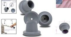Non-Skid Replacement Feet for Shower Chairs – 1-1/8” Grey Rubber Tips