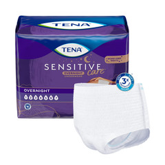 TENA Sensitive Care Overnight Incontinence Underwear XXL Size, 12 Count