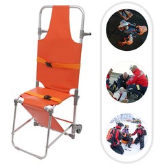 Emergency Rescue Stair Stretcher Chair Orange Foldable Chair Folding Stair Chair