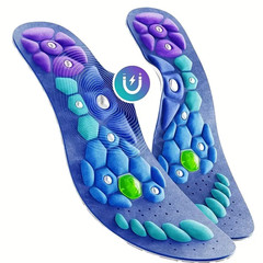 Massage shoe insoles