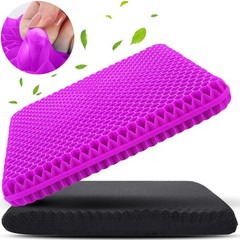 Large Gel Seat Cushion for Long Sitting, Soft & Breathable, Wheelchair & Office