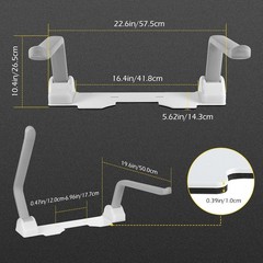 Dyna-Living Toilet Safety Rail 480lbs Flip-Up Armrest Aluminum Frame Senior
