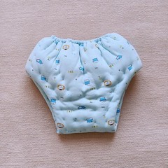 Handmade Man Women Cotton Blended Thick Puffy Panty Briefs