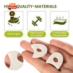 Bukihome 44-Pack Foam Toe Separators – Soft & Breathable Spacers Beige