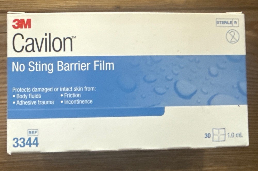 3M Cavilon No Sting Skin Barrier Film 1 mL Sterile 3344 30ct Exp 2026