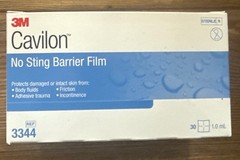 3M Cavilon No Sting Skin Barrier Film 1 mL Sterile 3344 30ct Exp 2026