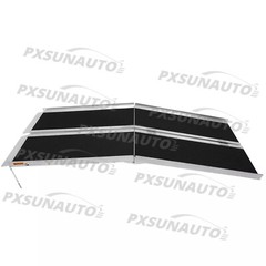 Fit For 8FT Used Home Wheelchair Ramp Non-Skid Folding Aluminum Ramps Steps