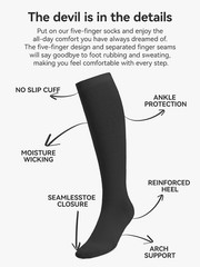 Stretchable 3 Pack Compression Socks for Daily Support Ladies Men