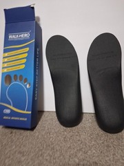WALK-HERO Orthotic Insoles Blue Black Flat Feet Men’s 5-5.5 Women’s 7-7.5