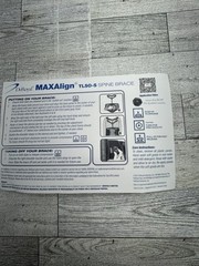 Deroyal Maxalign TLSO-S With Boa Back Brace Adjustable To Fit Size 15 Degrees