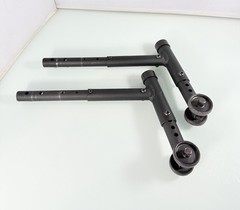 Ki Mobility Focus CR Anti-Tip Assembly Bars (PAIR) Wheelie Bar Stoppers – Black