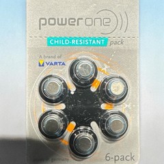 Varta PowerOne Hearing Aid Batteries Size 13-10 Packs of 6 Cells