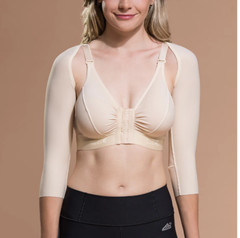 Marena Recovery 3/4-Length Post-Op Compression Arm Sleeve, „SM,“ S-3XL, Beige