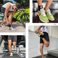 IRUFA Breathable Spacer Fabric Achilles Tendon Ankle Wrap, Pain Relief for Ankle
