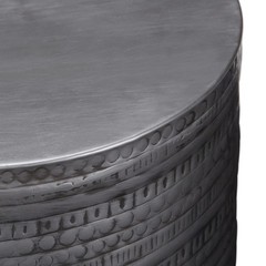 Simplihome Johnsen – 15 Wide X 20 High Solid Iron Drum Accent In Antique