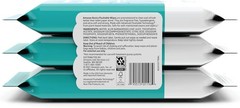 Amazon Basics Adult Wet Wipes Flushable Fragrance Free, 126 Count-3 Packs of 42