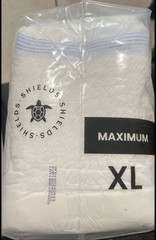 Shields Powerful Protection White Mens Incontinence Underwear Sz XL USA