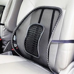 Car Seat Mesh Lumbar Back Cushion Support Brace Massage Home Office Chair Pad