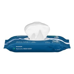 McKesson Washcloth Wipes, Scented, Adult Wet Wipes, 6 Pack, 288 Washcloths