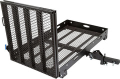 48″ X 28″ Steel Scooter Wheelchair Carrier W/60 Ramp, 500 Lb. Cap, Folding, Hitc