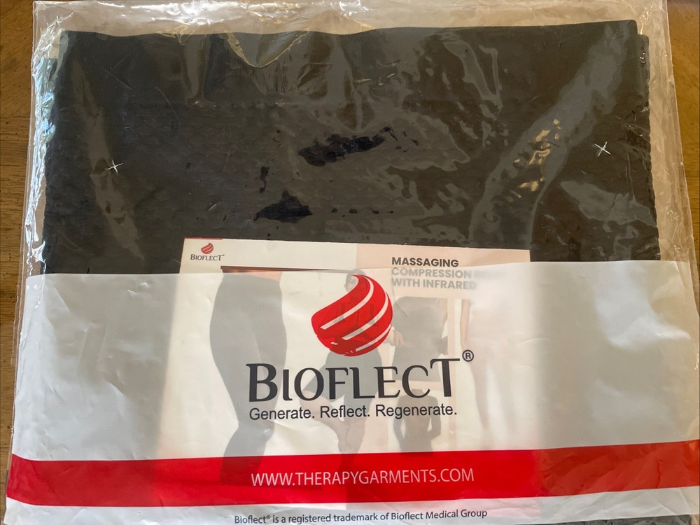 Bioflect Compression Shorts Bioactive Raised Massaging Knit Support Black S/M