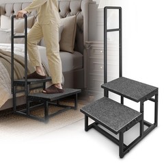 2-Step Stool with Handle for Elderly, Heavy Duty Non-Slip Step Stool for High…