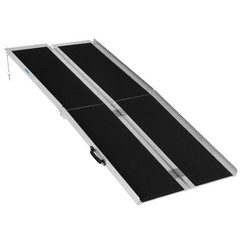 6 ft Aluminum Folding Wheelchair Scooter Mobility Ramp Portable Non-Slip 800LBS