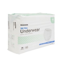 McKesson Adult Disposable Pull On Up Underwear Diapers M Heavy Absorbency 20 Ct