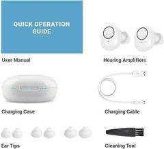 Hearing Aids Amplifier Rechargeable Pair Digital ITE Sound Amplifier Severe Loss