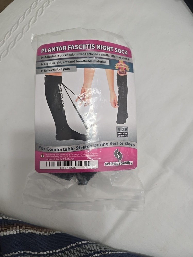 NEW Plantar Fasciitis Stretch Night Sock – Black