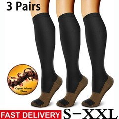 Mens Compression Socks Winter Warm Athletic Sport Thick Boot Socks for Hiking
