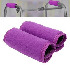 2 Pcs Walker Grips Padded Hand Covers Durable Material For Walkers Purple