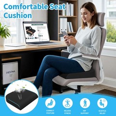 TranquilRelax Large Seat Cushion, Memory Foam Cushion for Long Sitting Hours …