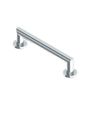 Kartners 12″ Bath Grab Bar Round Mitered Brushed Nickel 8289212-81