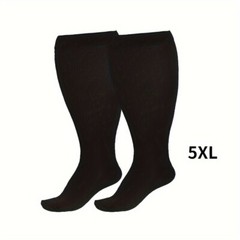 3 Pairs Plus Size Compression Socks 20-30 Mmhg Breathable Circulation Calf Socks