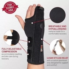 Metacarpal Finger Splint Hand Brace Boxer Fractures Size XL XXL Left Hand